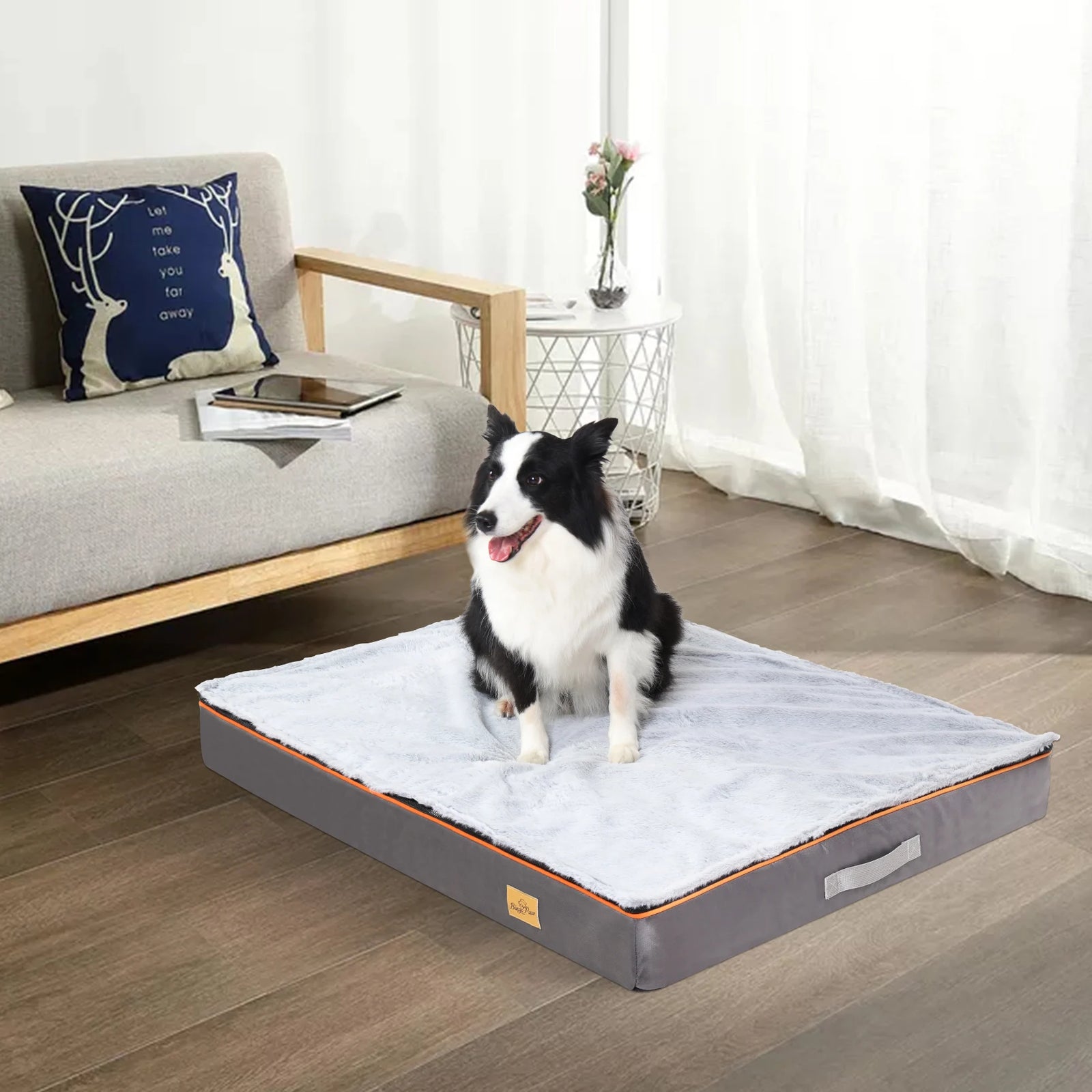 Dog Pet Bed  Large Padded Orthopedic Dog Bed Foam Cushion Pets Pillow Bed with Washable Cover