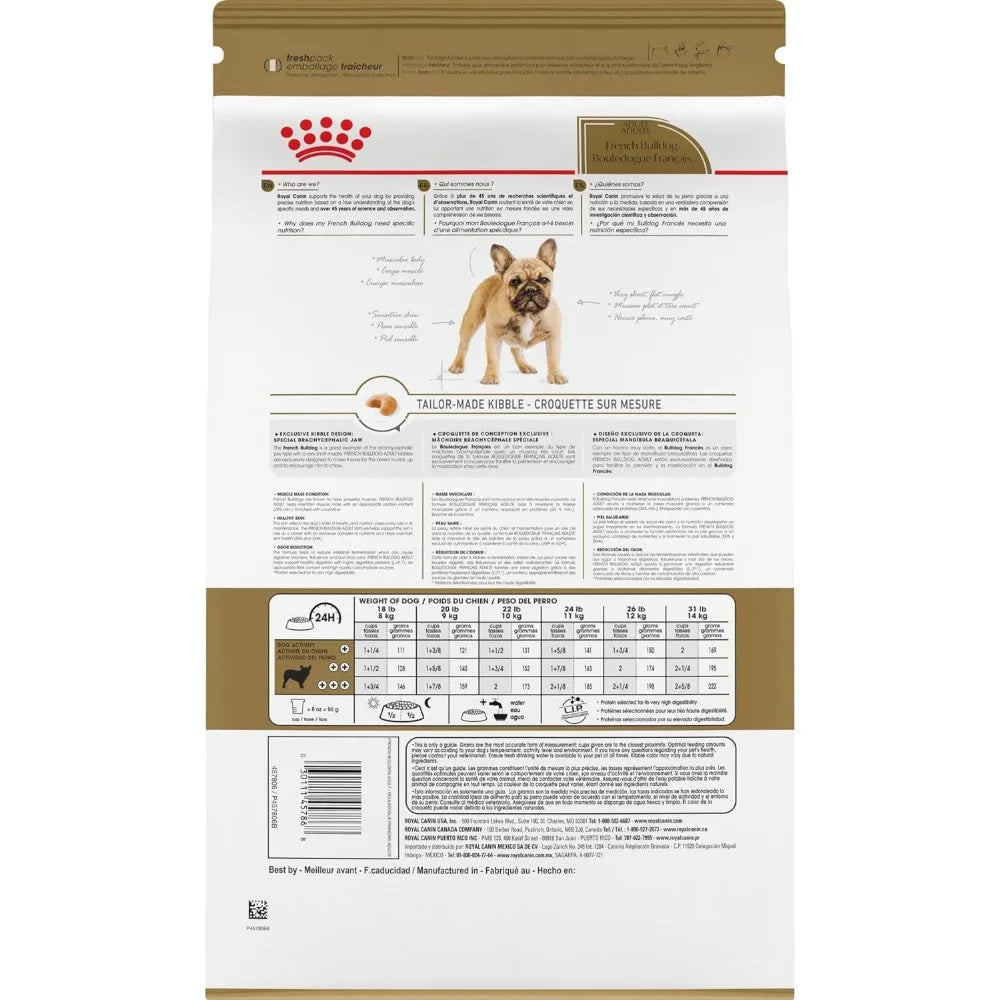 Breed Health Nutrition French Bulldog Adult: Dry Dog Food, 17 lb bag